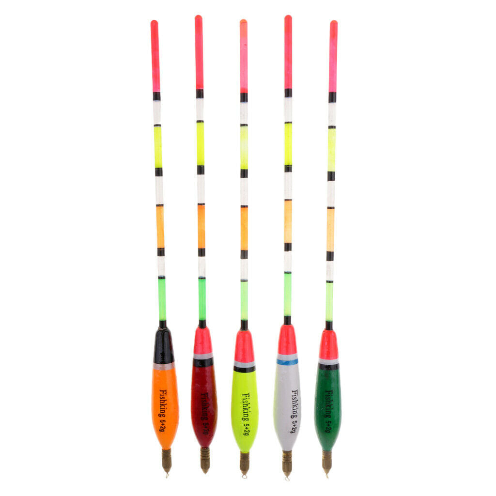5x     Fishing     Buoy     Balsa     Wood     Floats     Bobbers     Vertical