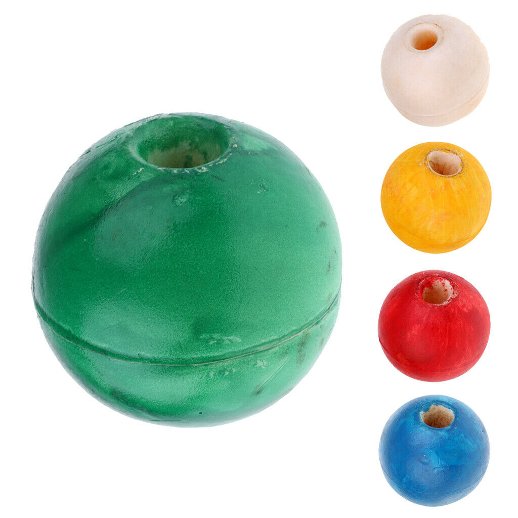 10X Yellow 10cm Anchor Floats with Bore Safety Rope Line Floats Pool Accessories