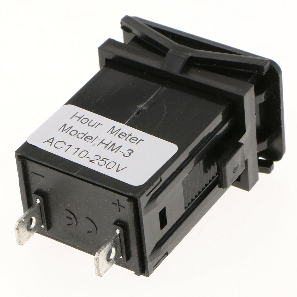 AC110-250V Hour Meter Timer Boat Outboard Inboard Marine Lawn Tractor