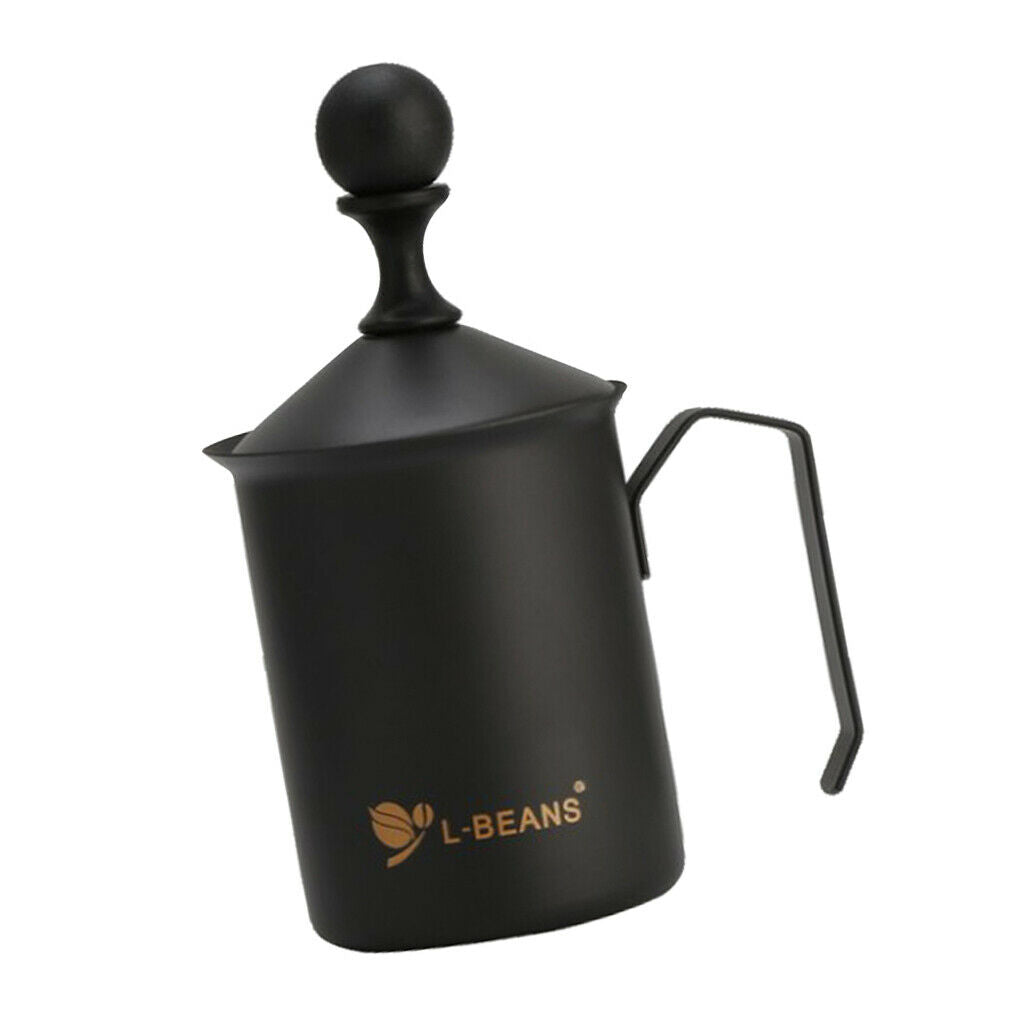 550ml Stainless Steel Milk Frother for Coffee Cappuccino Foamer Creamer