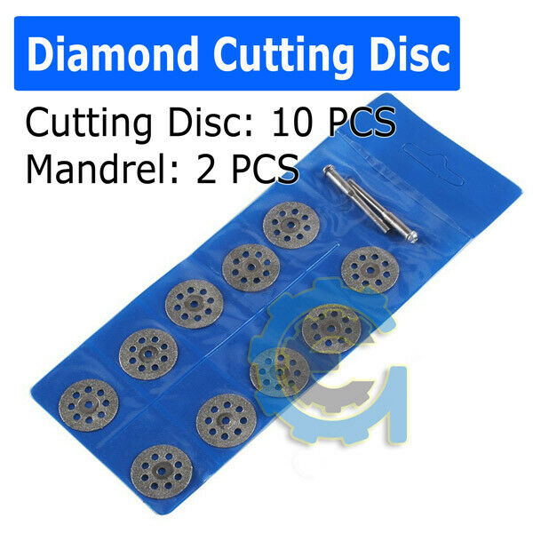 10Pcs Emery Diamond Electric Grinder Blade Mini Diamond Cutting Blade