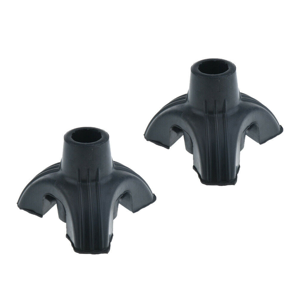 2pcs Tripod Rubber Replacement Tip For Cane Walking Stick Crutches 19mm