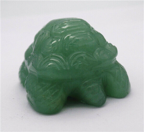 50x34x25mm Natural Green Aventurine Sea Turtle Decoration Statue Decor HH7943