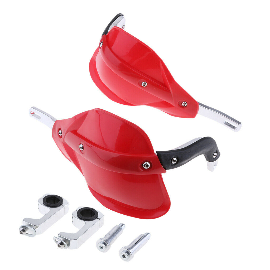 Hand Guards Brush Bar For   Dirt Bike Motorcycle Protection 7/8" Red