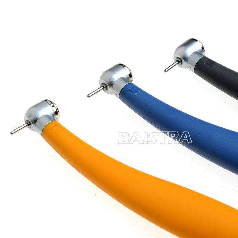 3PCS COXO Dental High Speed Handpiece Kits Push Button Torque Rainbow 4 Holes CA