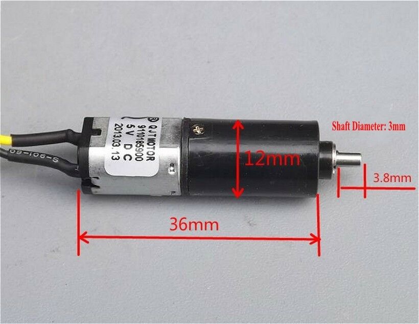 1pcs DC3-6V 31-63rpm Micro N20 Gear Motor Reducer With Four-layer Gearwheel