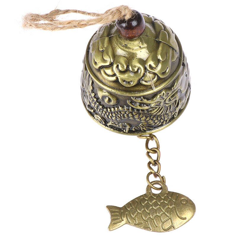 Dragon/Fish Feng Shui Bell Blessing Good Luck Fortune Hanging Wind Ch gtJ.l8