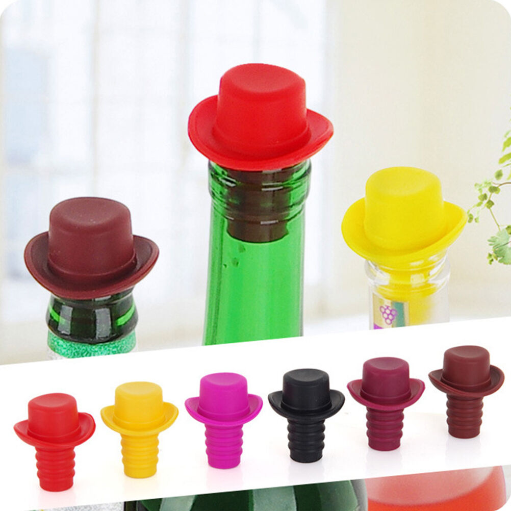 5 X1.1'' Novelty Top Hat Bottle Topper Wine Champagne Cork Stopper Kitche.l8