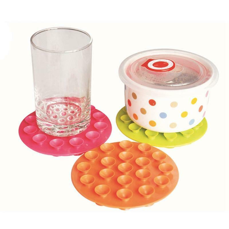 Baby Feeding Bowl Cup Anti Slip Placemat Double Sided 19 Suction Sucker Mat Pads