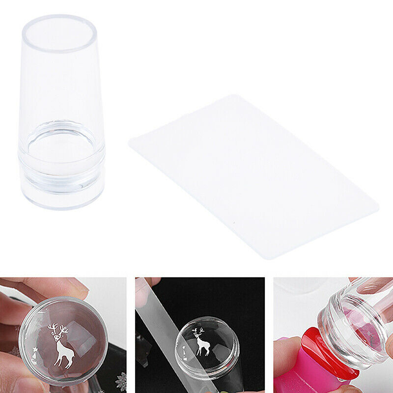 2Pcs Nail Art Stamper Scraper Image Plate Manicure Print Tools Print Tool DIY.DD