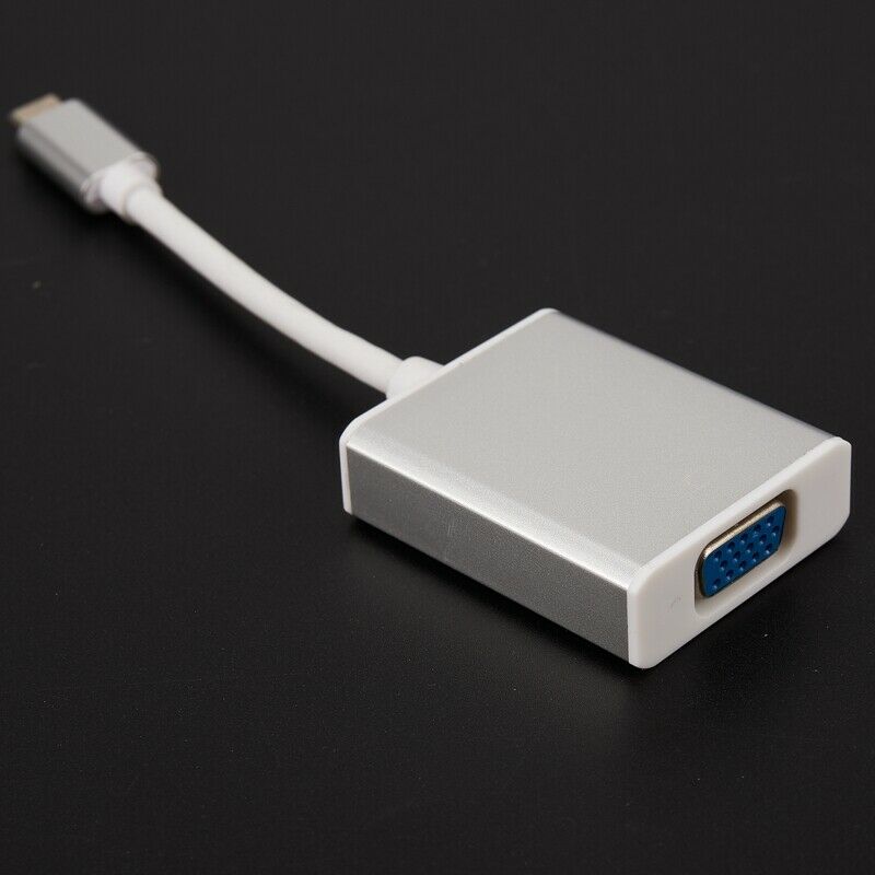 Usb C 3.1 Type C To Vga Monitor Projector Video Cable Converter Adapter  SilveX1