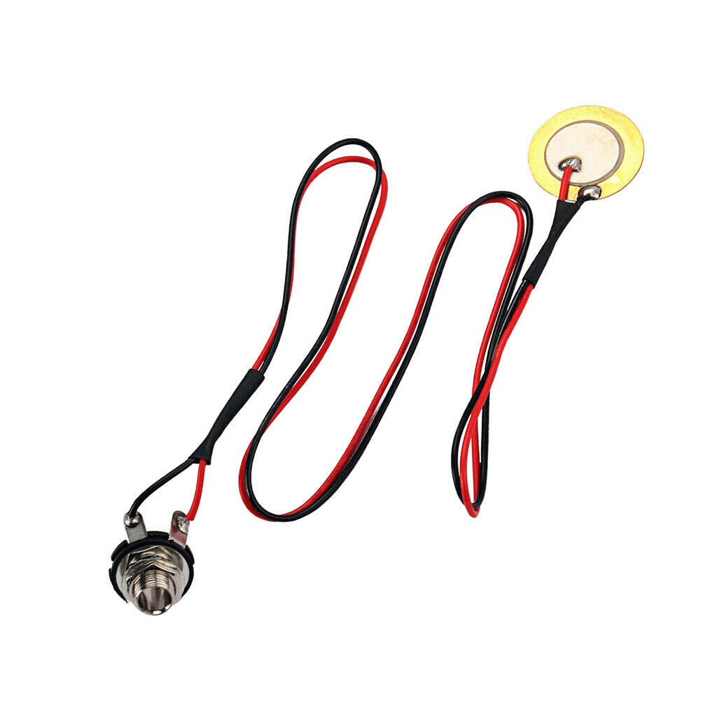 Prewired Guitar Pickup Piezo Transducer Amplifier