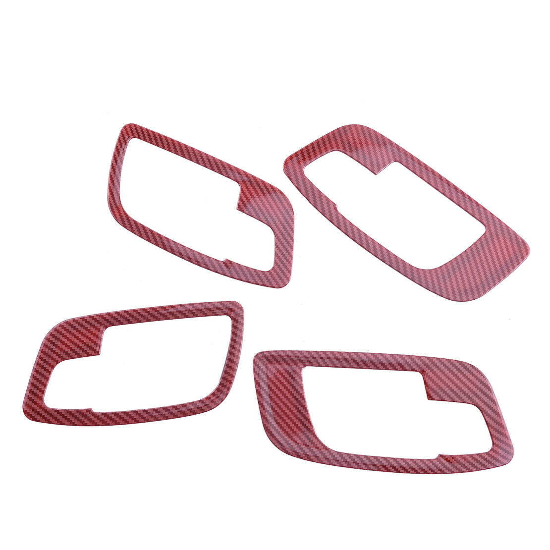 Carbon Fiber Texture Inner Door Handle Bowl Cover Fit for Dodge Charger 2015-19
