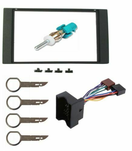 Double Din Stereo Fascia Fitting Kit Surround Wiring Facia Panel Fits Ford 6000