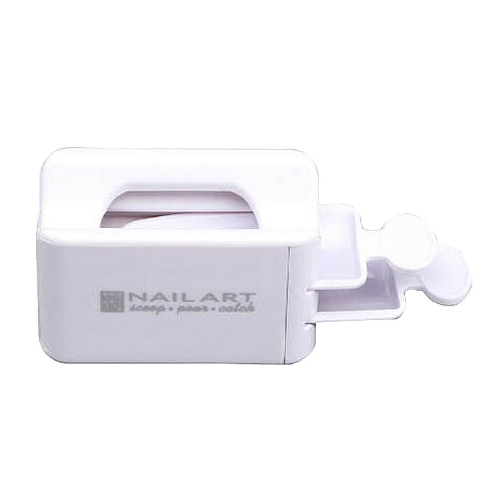 Portable Nail Dipping Powder Recycling Tray Powder Storage Box Case Holder