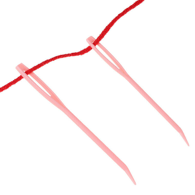 2x Bent Yarn Knitting Needles Big Eye Sewing Needles Tapestry Darning Nee.l8