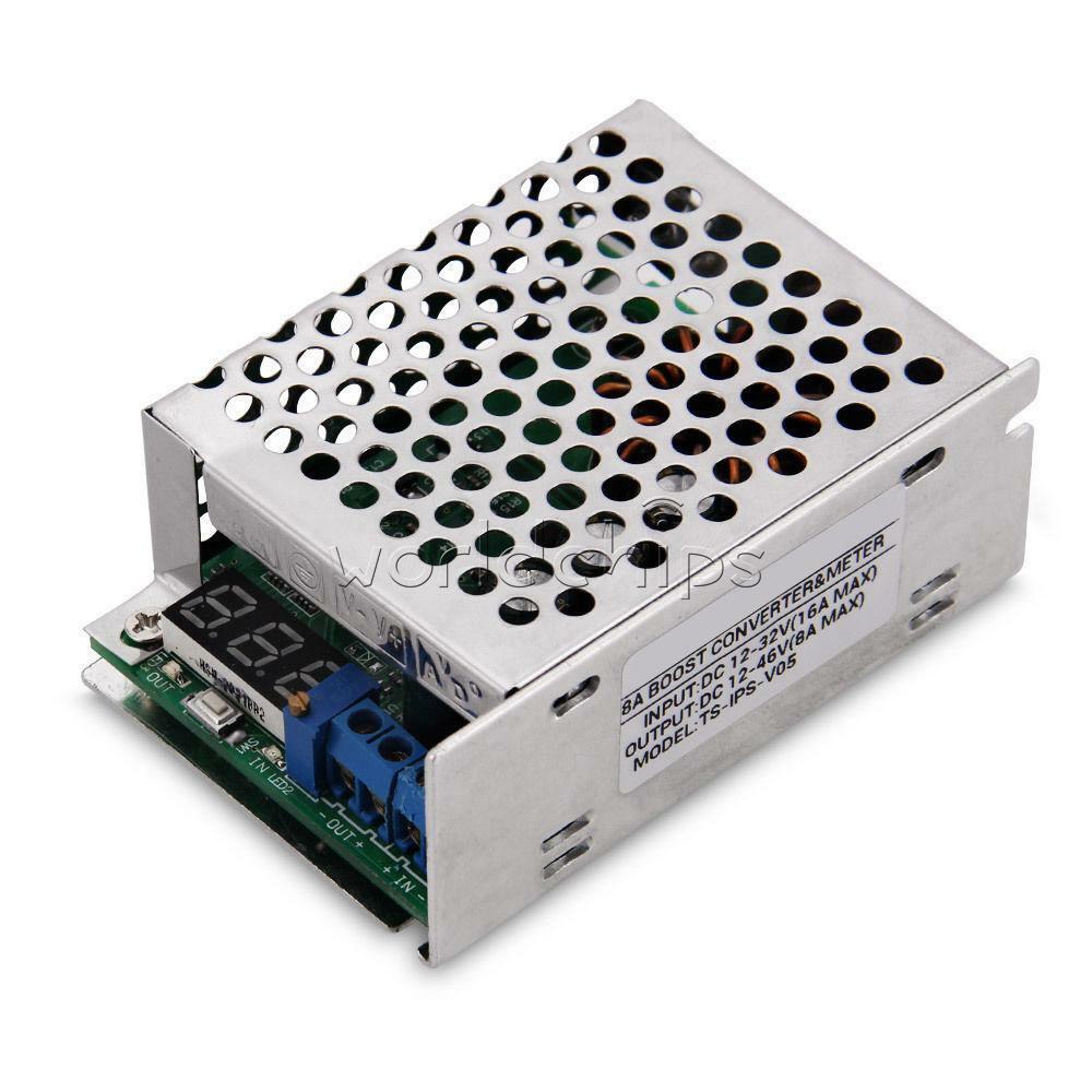 12-32V to 12-46V DC-DC Boost Converter 8A Step Up Voltage Charger Power 150W