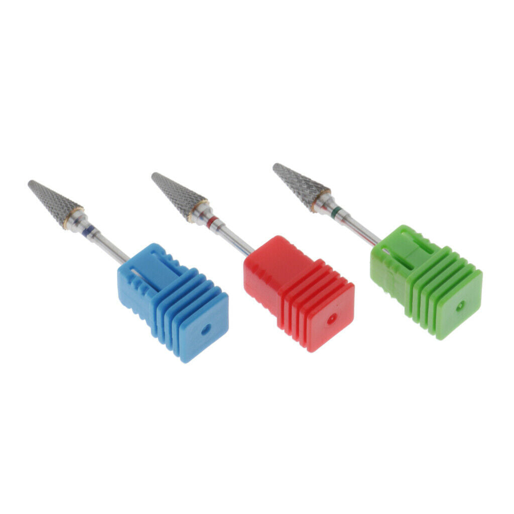Lots 3 3/32'' Nail Art Drill Bits UV Gel Nails Removal Buffing Head Bits Kit