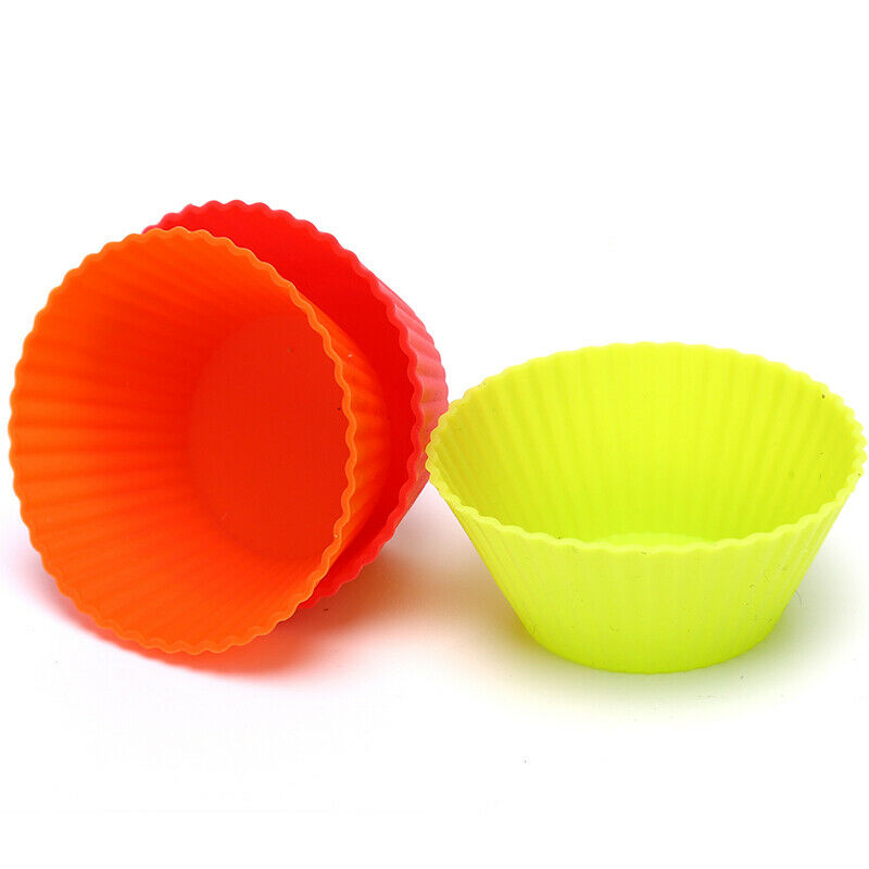 Random Mixed Color Silicone Cake Cupcake Tool Bakeware Baking Molds Cup C.l8