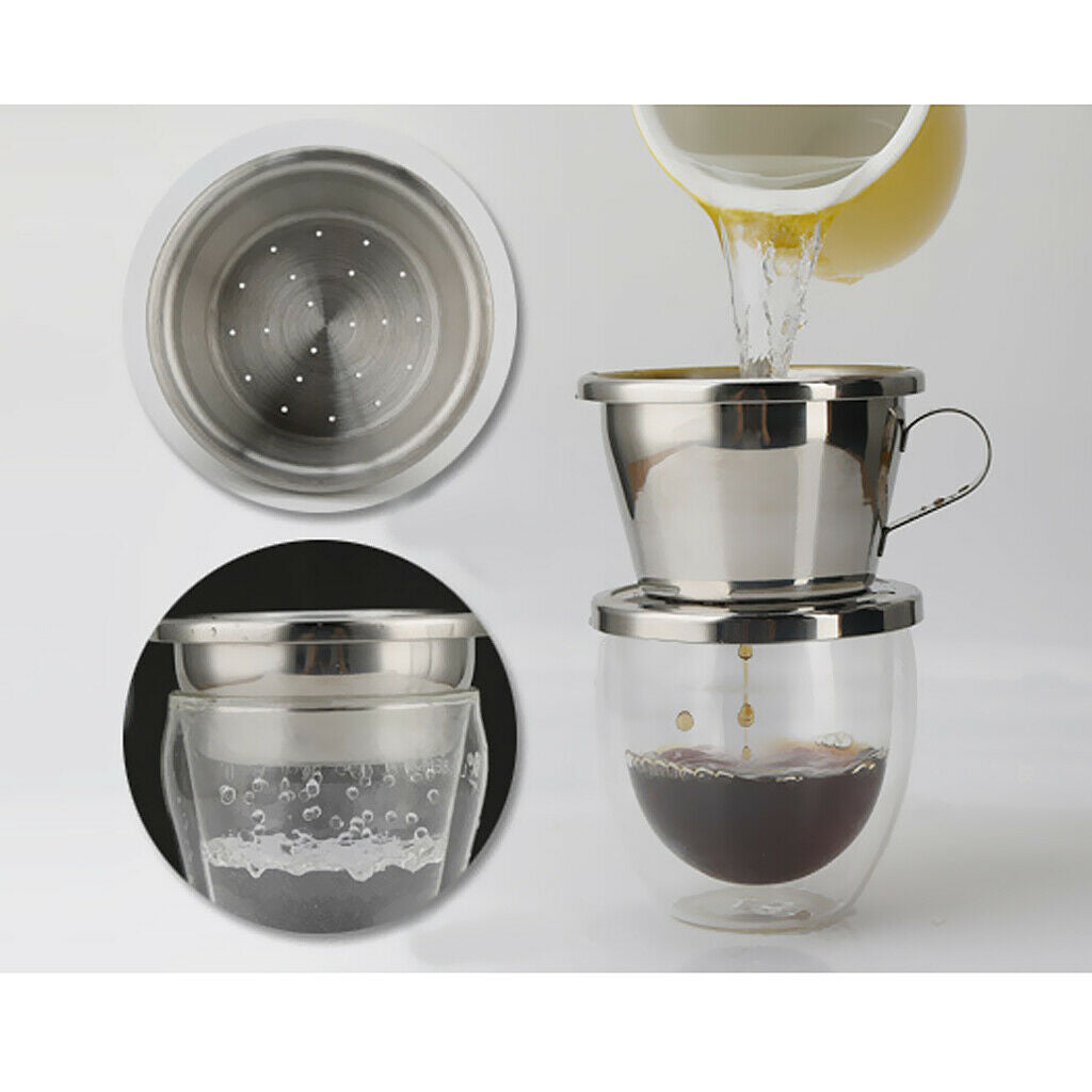 Stainless Steel Coffee Filter with Holder And Handle
