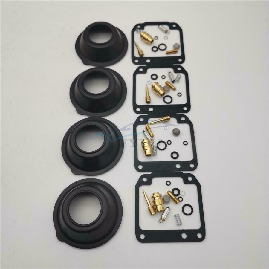 4 Sets for Yamaha XJ550 1981-1983 Motorcycle Carburetor Repair Kit W /Diaphragm