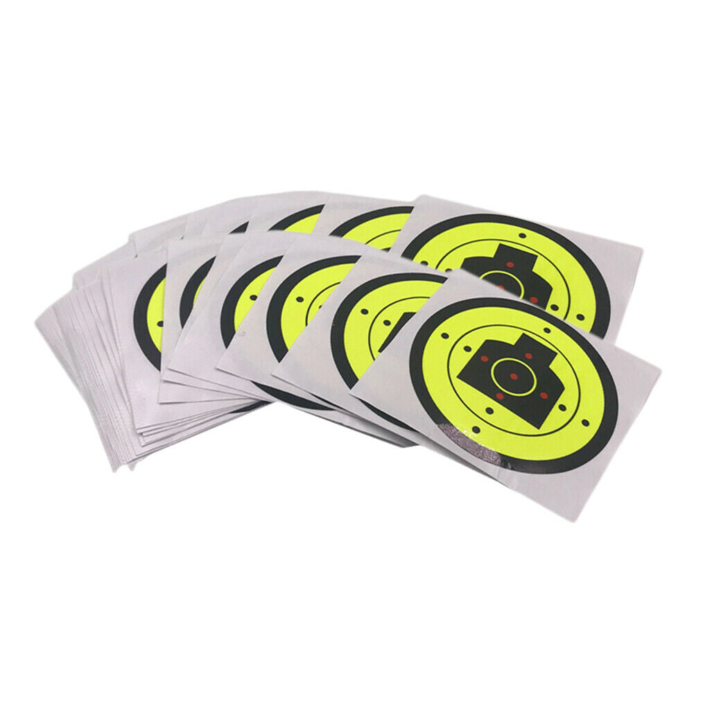 100x Reactive  Shooting Paper Target Shooting Training Practice