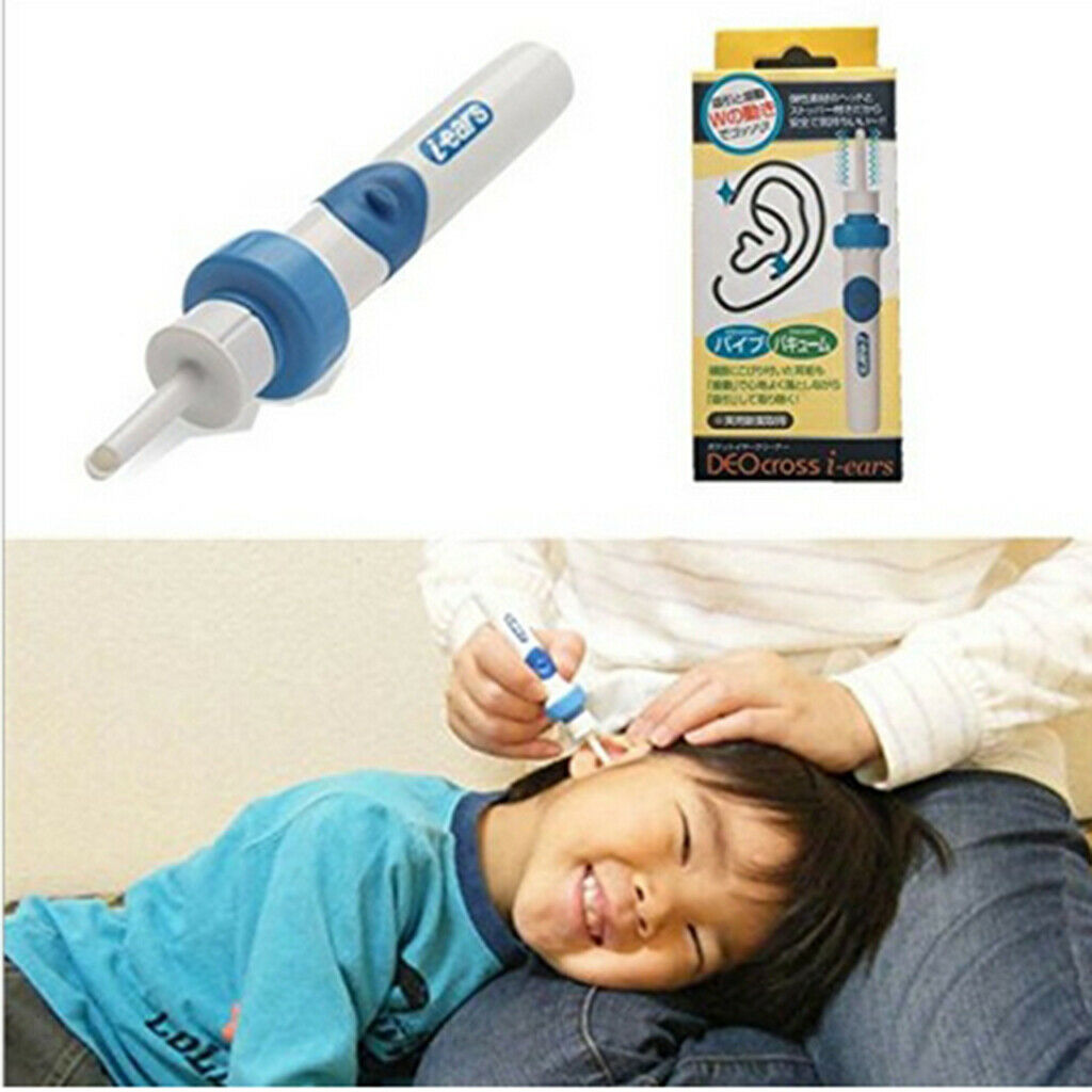 Safety Electric Cordless Ear Wax Cleaner Cleaning Removal Earpick Tool