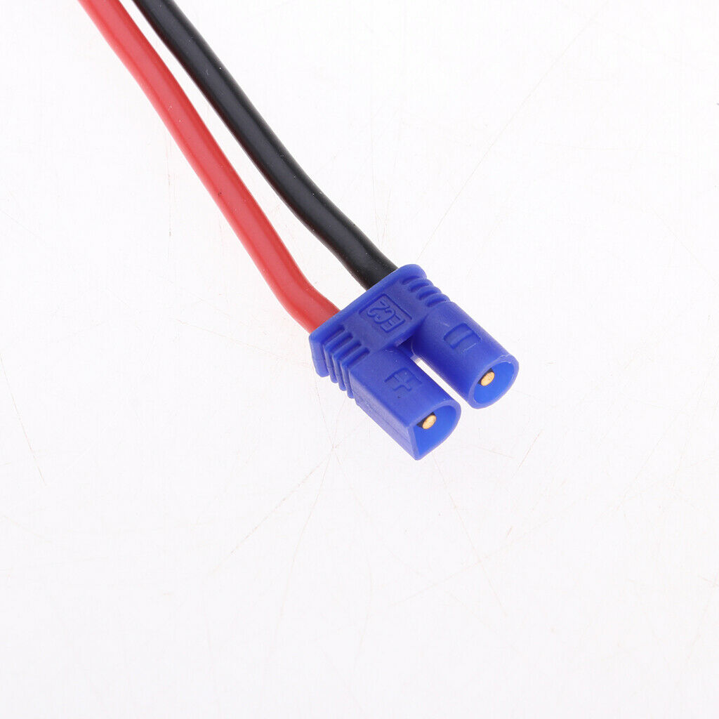 2x4mm Banana Plug  Connector to Male EC2 RC Charge Cable16AWG
