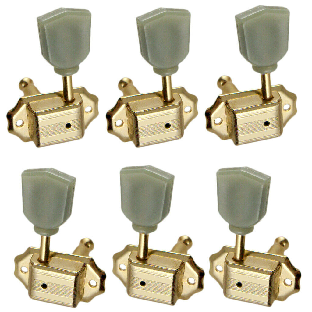 Electric Guitar Tuning Pegs Tuners Tulip Button for Acoustic Guitars 3R 3L