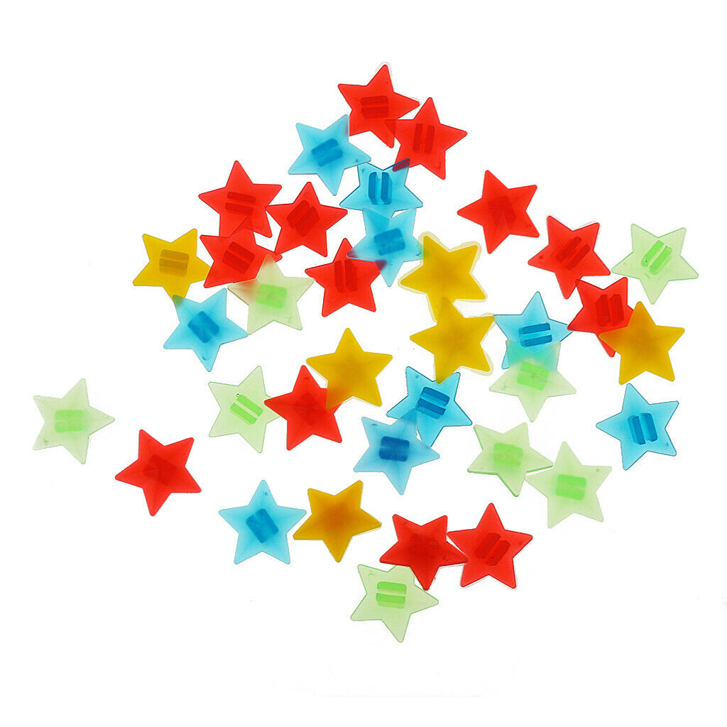 36Pcs Clip On Spokey Dokeys - Colourful Bike Wheel Spoke Beads For Kids