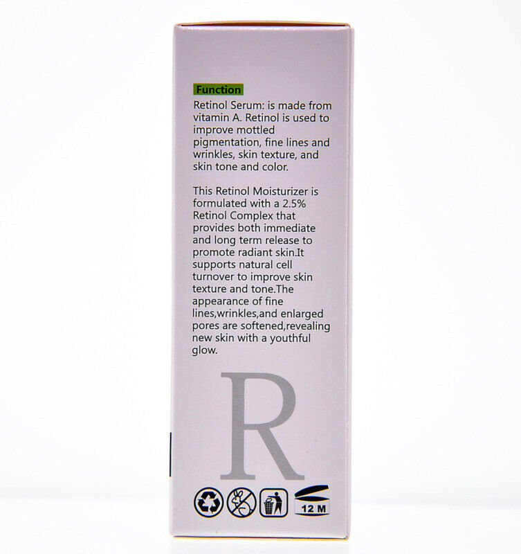 2.5% Retinol Serum Improve Mottled Pigmentation Fine Lines and Wrinkles 30 mL