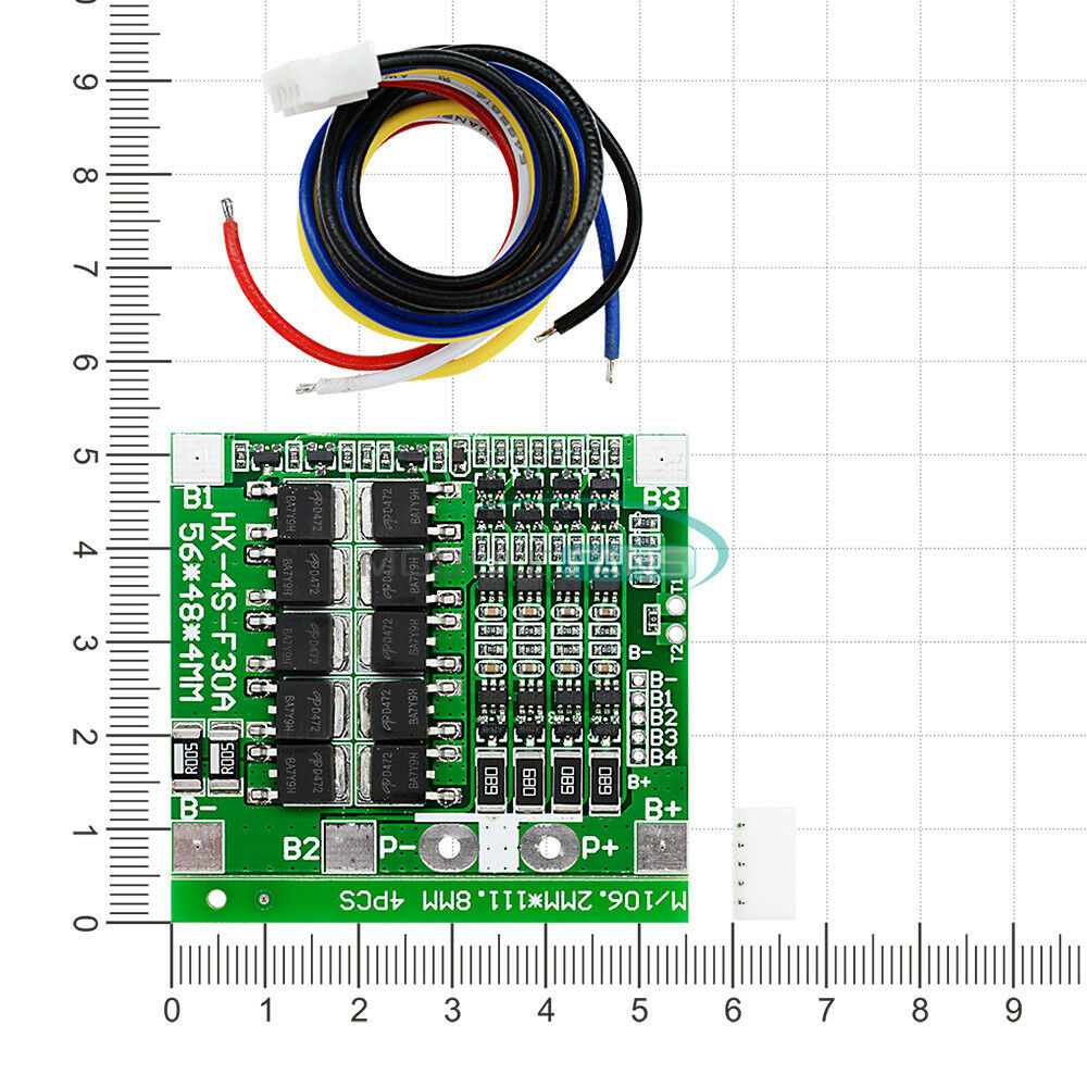 4S Cell Balance 30A 14.8V Li-ion Lithium Battery BMS PCB Protection Board