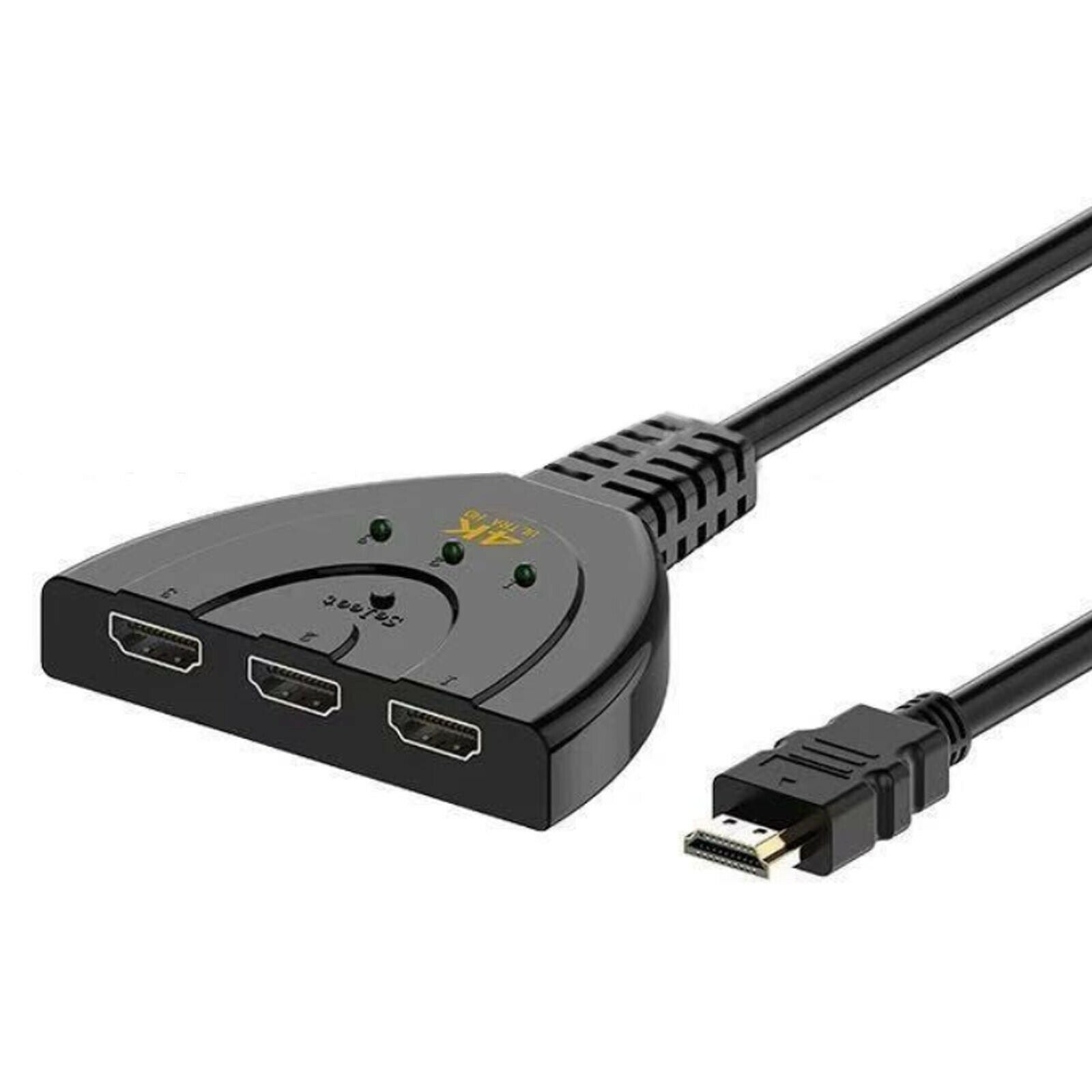 New 3 Port HDMI Splitter Cable 1080P Switcher HUB Adapter for HDTV PS4 Xbox