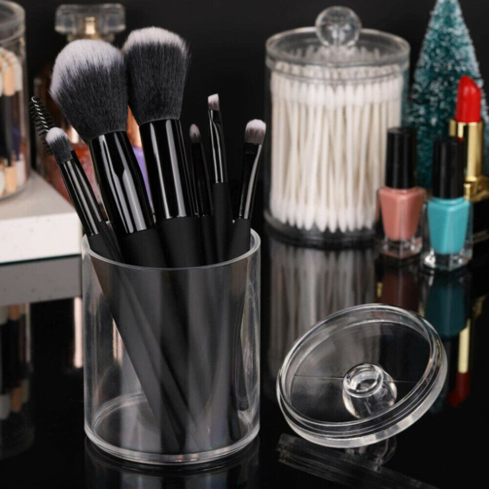 Transparent Organizer Cotton Swab Storage Box Acrylic Cotton Pad Storage Box