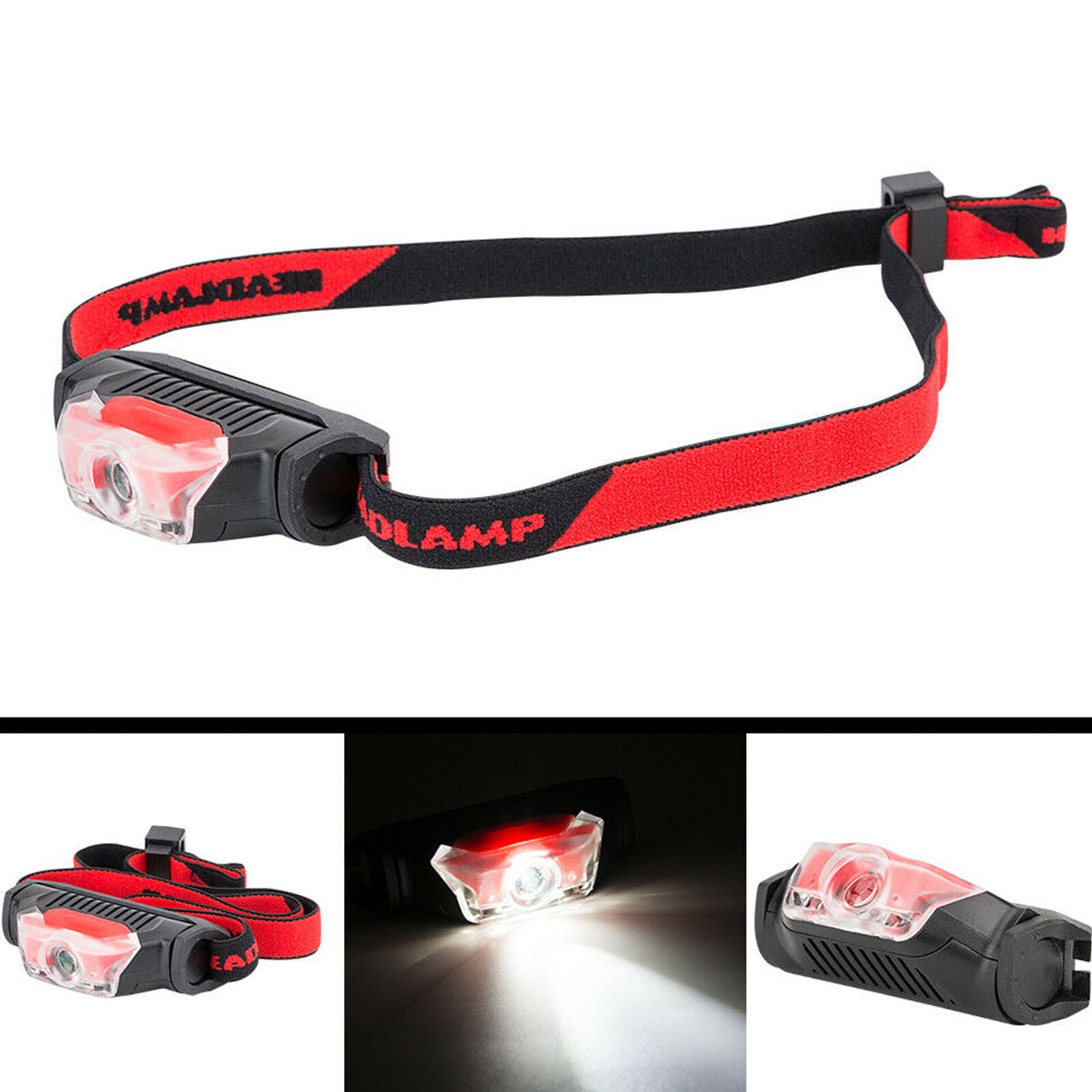 LED Mini Headlamp Headlight Head Lamp Light IPX-5 Torch Flashlight 4 Modes