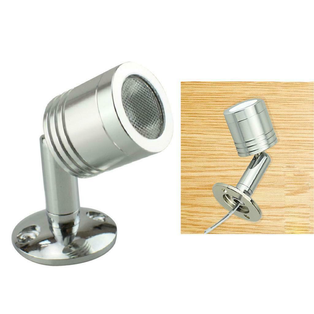 1.5W DC 12V Mini Spotlight Showcase Display Lighting Lamp Warm White 3000K