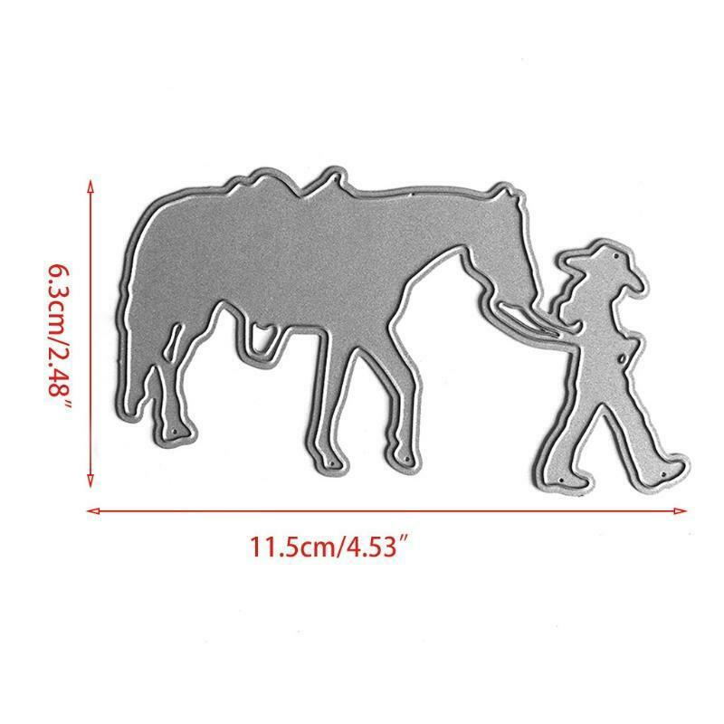 Lead a Horse Metal Cutting Dies Stencil Scrapbooking DIY Album Stamp Paper Card