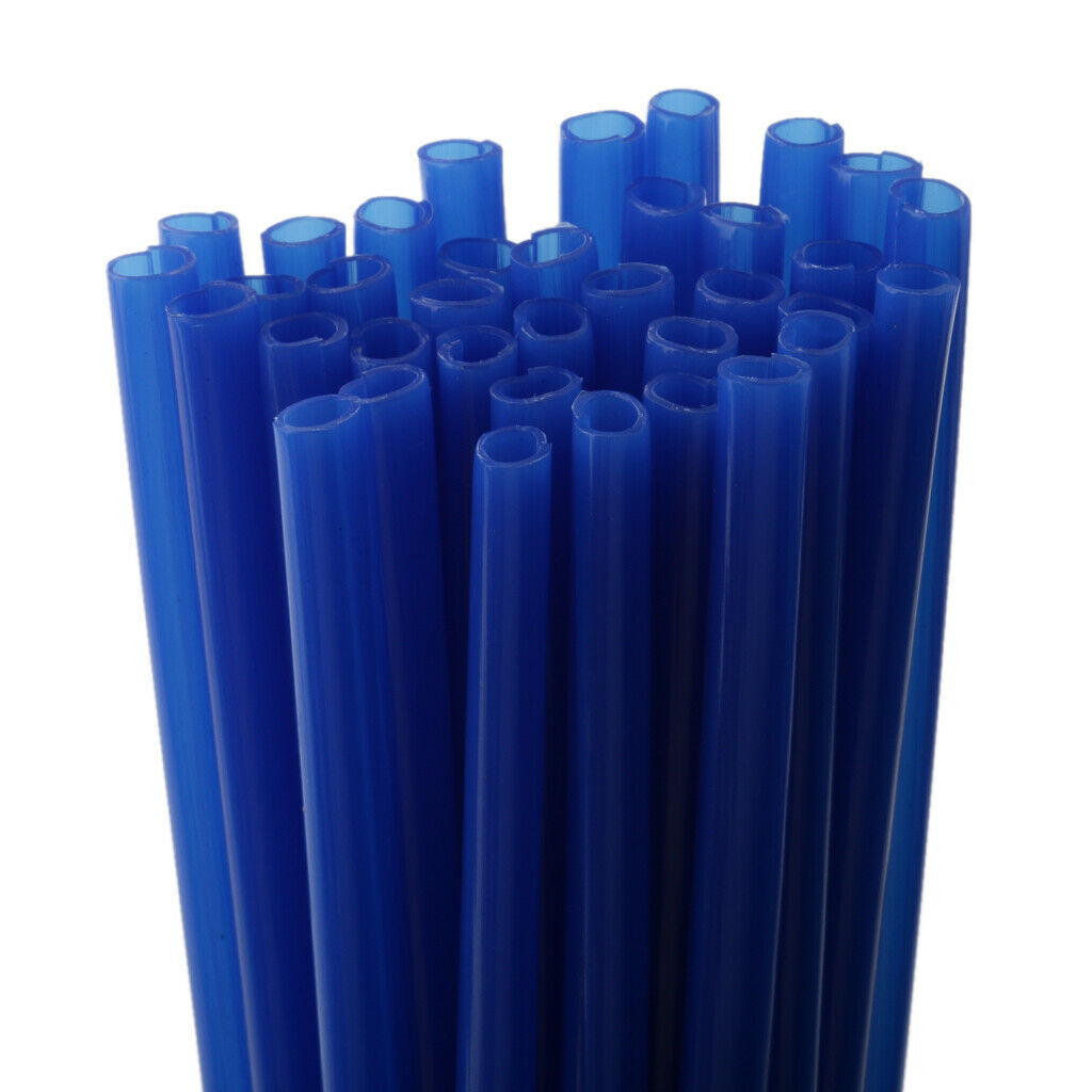 36 Pieces Universal Motocross Wheel Rim Spoke Wraps Skins Cover Blue