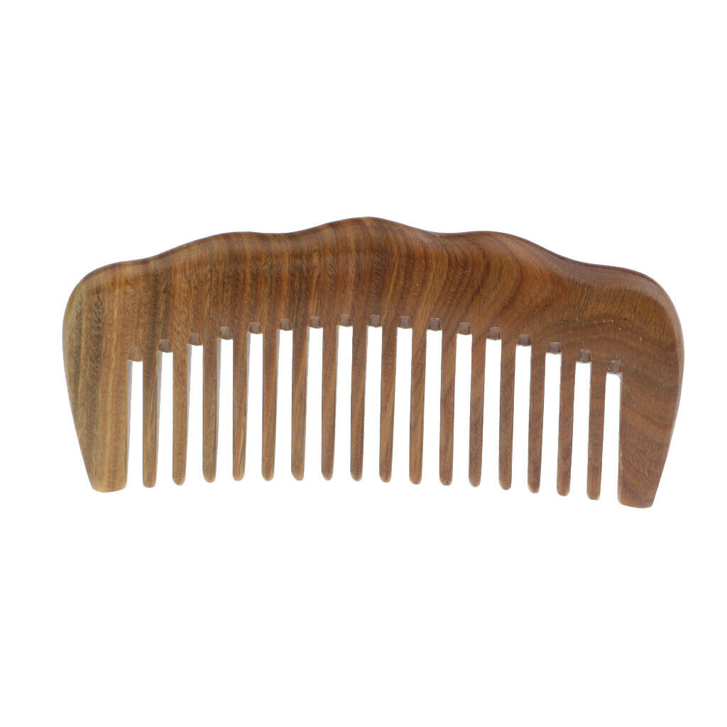 Handmade Natural Green Sandalwood No Static Comb with Aromatic Scent for