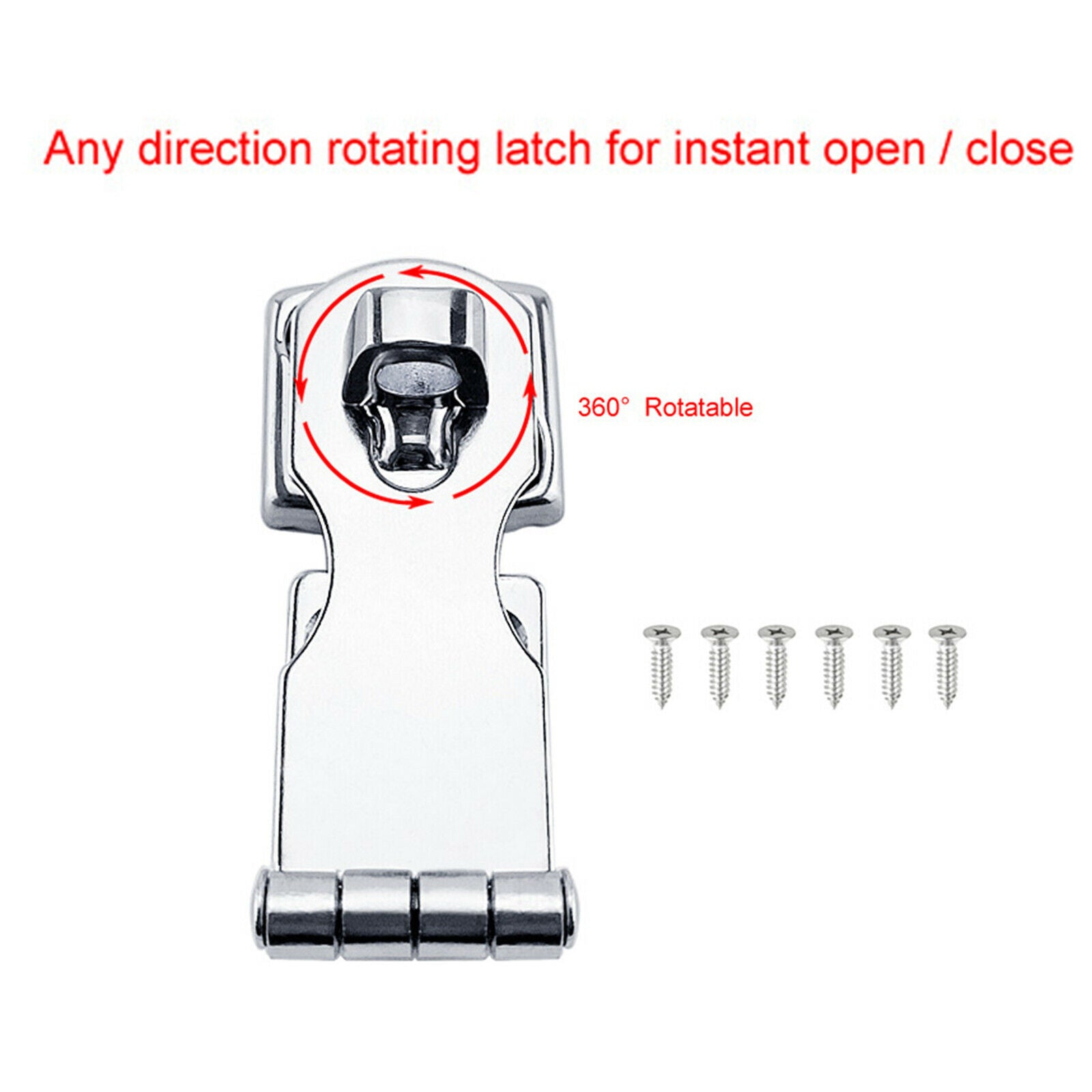 Marine Boat Locking Hasp Latch Clamp Latch Buckle Set for Boat Yacht RV