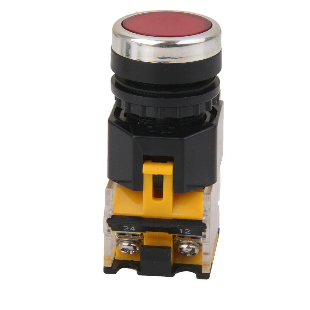 DC / AC 660V 10A Red Sign Push Button Momentary Push Button