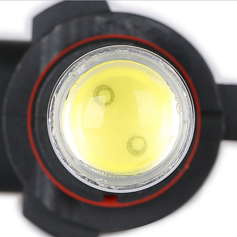 2pcs HID White 9006 HB4 LED Bulbs Fog Light & Decoders, Error Free Fog Lamp