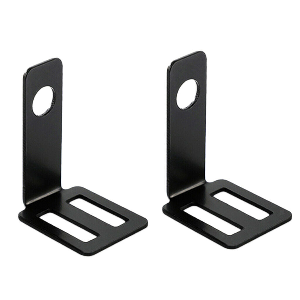 2x Black Universal Motorbike Turn Signal Relocater Holder Shock Bracket