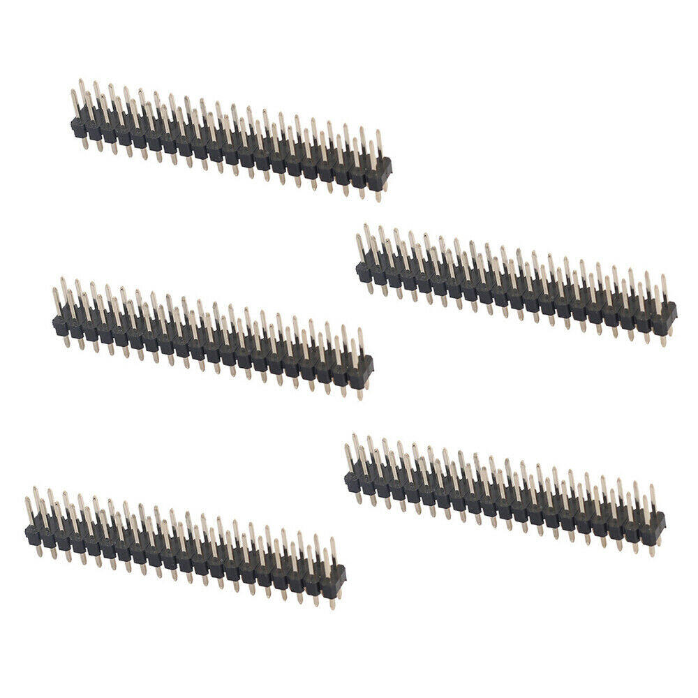 5x Break-away 2x20-pin 2.54mm Strip Double Male Connector Dor Raspberry Pi  Rf