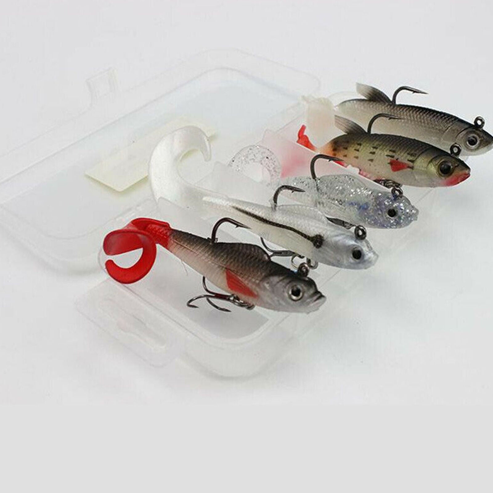 5pcs Fishing Lures Spinner baits Bass Trout Salmon Hard Metal Spinner baits Box