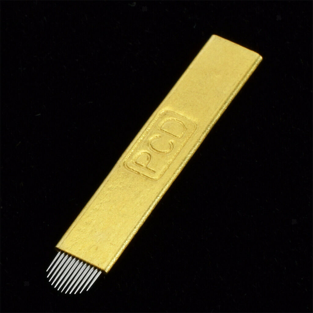 50pcs Eyebrow Blades Microblading Eye Brow Tattoo Needles Makeup Tools 12 U