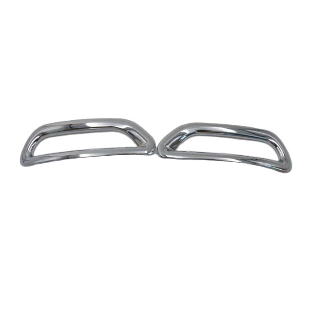1 Pair Car Chrome Rear Fog Light Cover Trim For  Qashqai J11 2014-2017