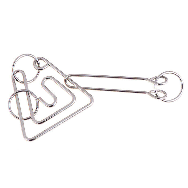 Classic Challenging Metal Wire Puzzle Brain Teaser Game for Adults Kids T sISJC