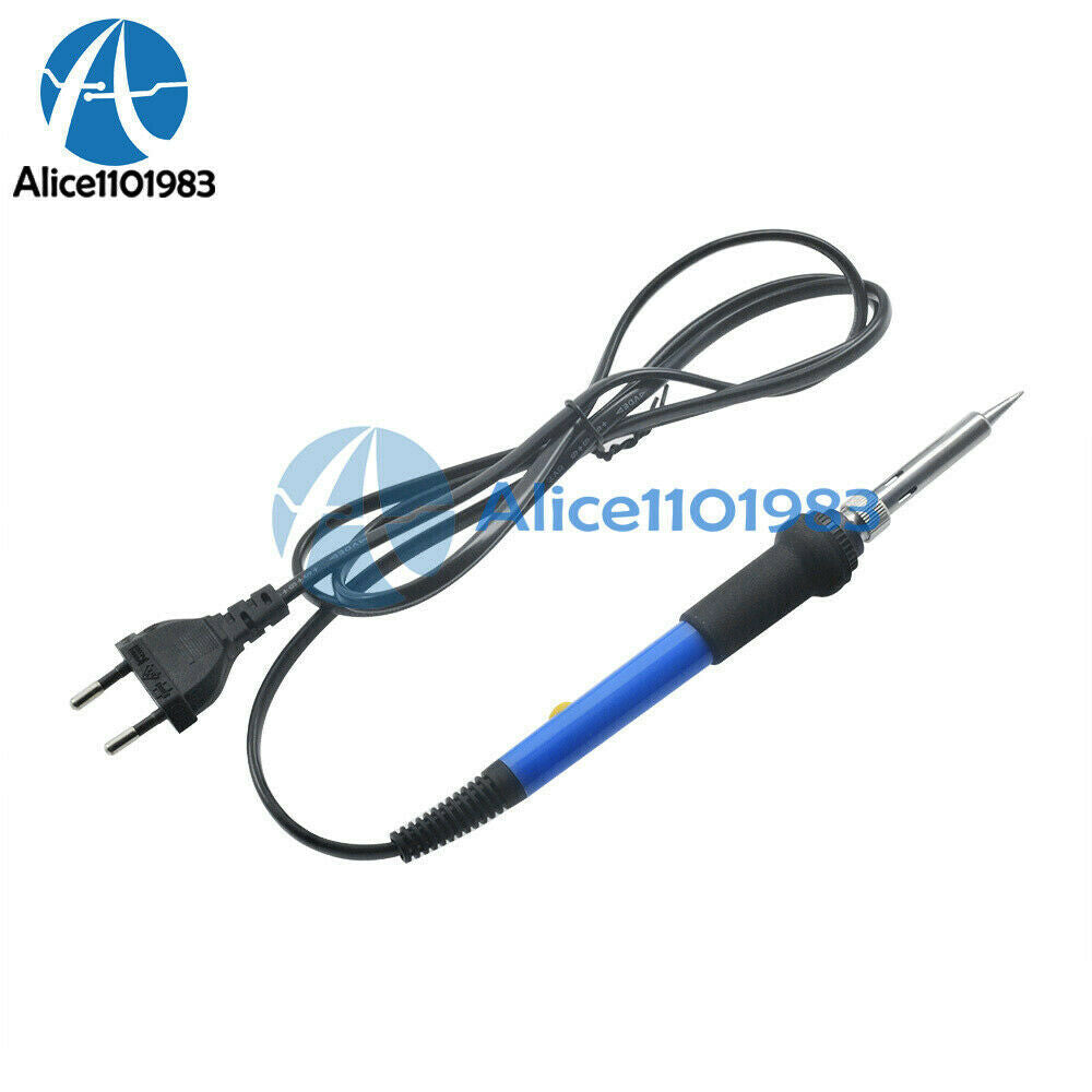 220V 60W Adjustable Temperature Welding Heat Pencil Soldering Iron Tool EU Plug