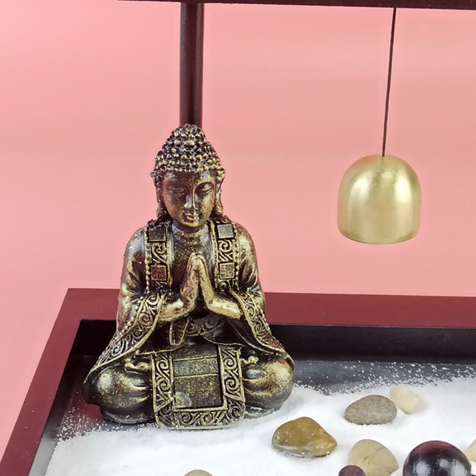 Zen Garden Kit Relaxation Rock Sand Garden for Desktop Stress Reliever